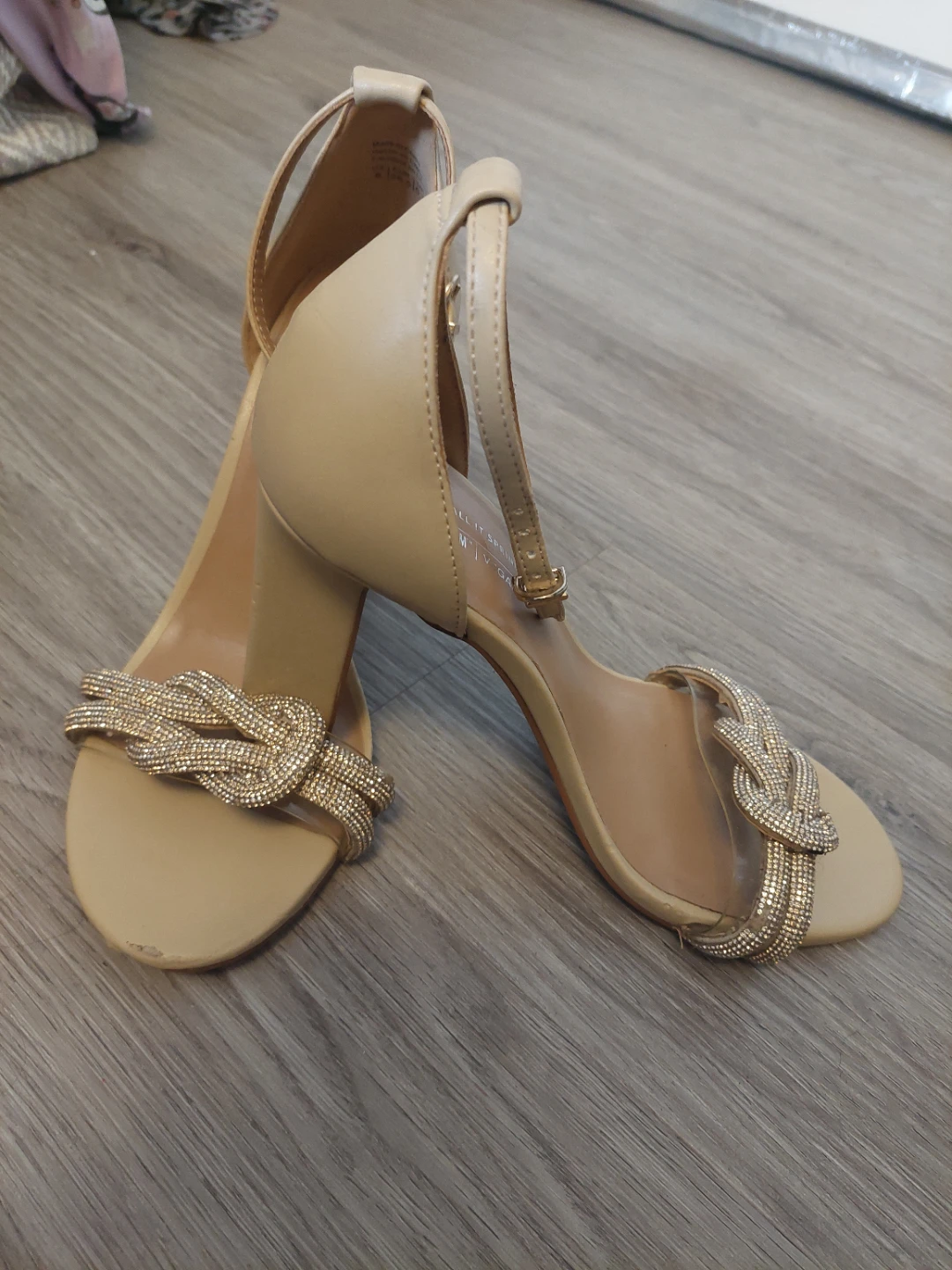 Call It Spring Beige Strappy Knot Heels - photo 3
