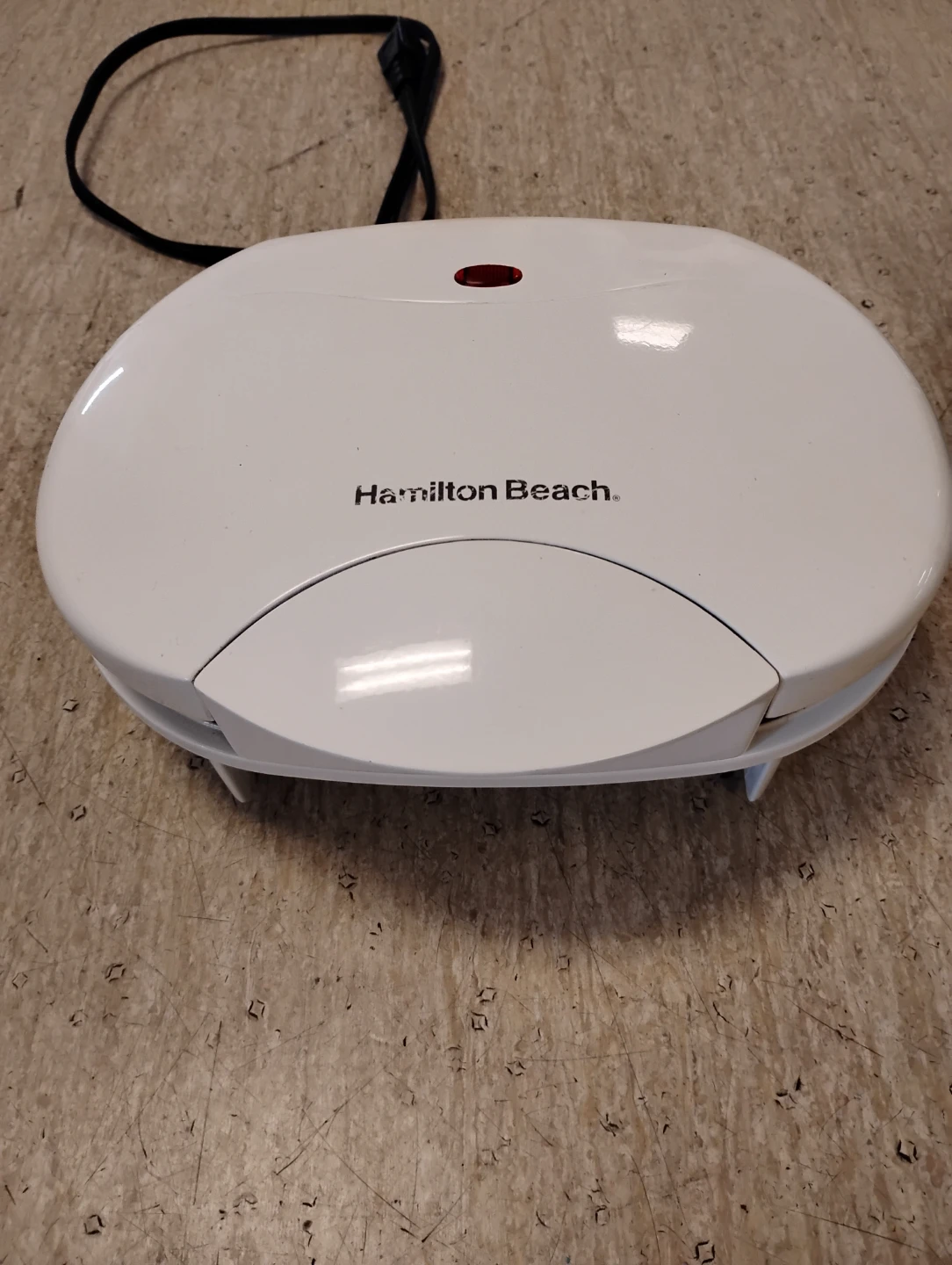 Hamilton Beach White Electric Griddle Panini Press