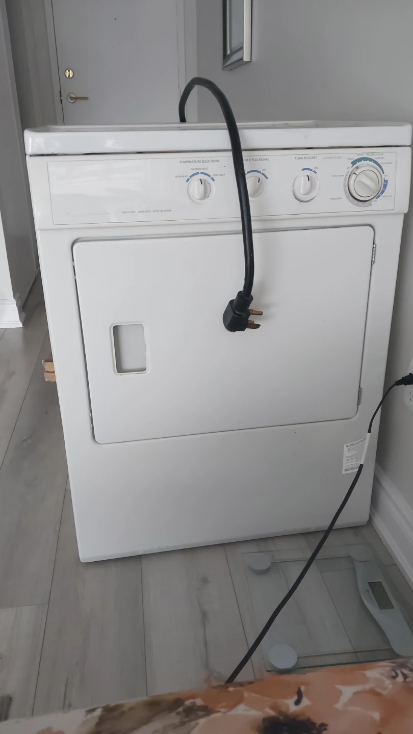 White Electric Dryer