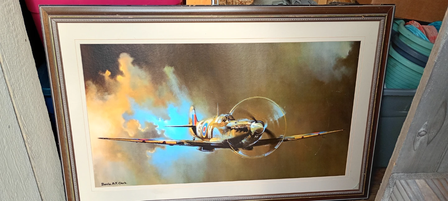 Spitfire Painting by R.F. Clark