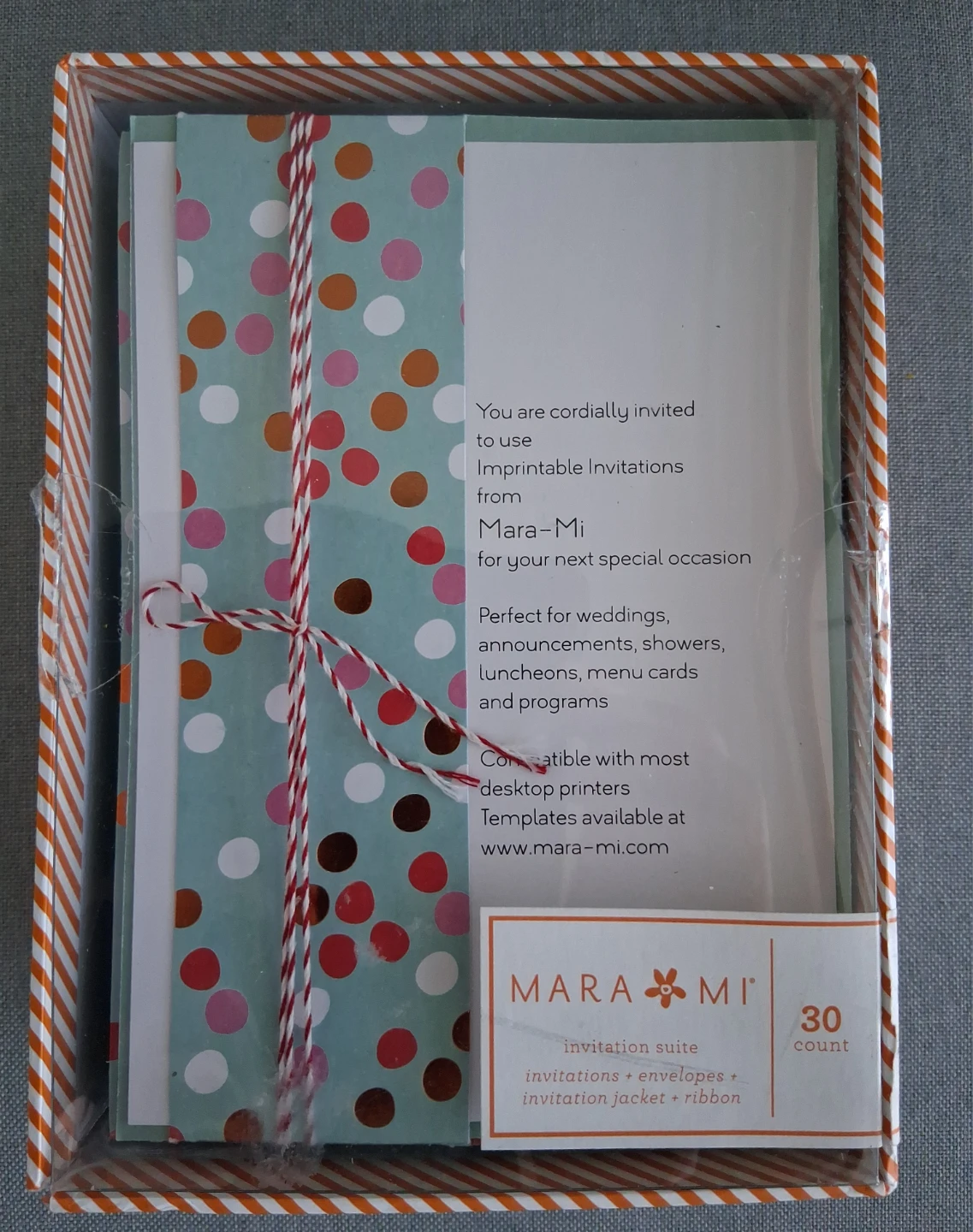 Mara-Mi Imprintable Invitation Suite - 30 Count