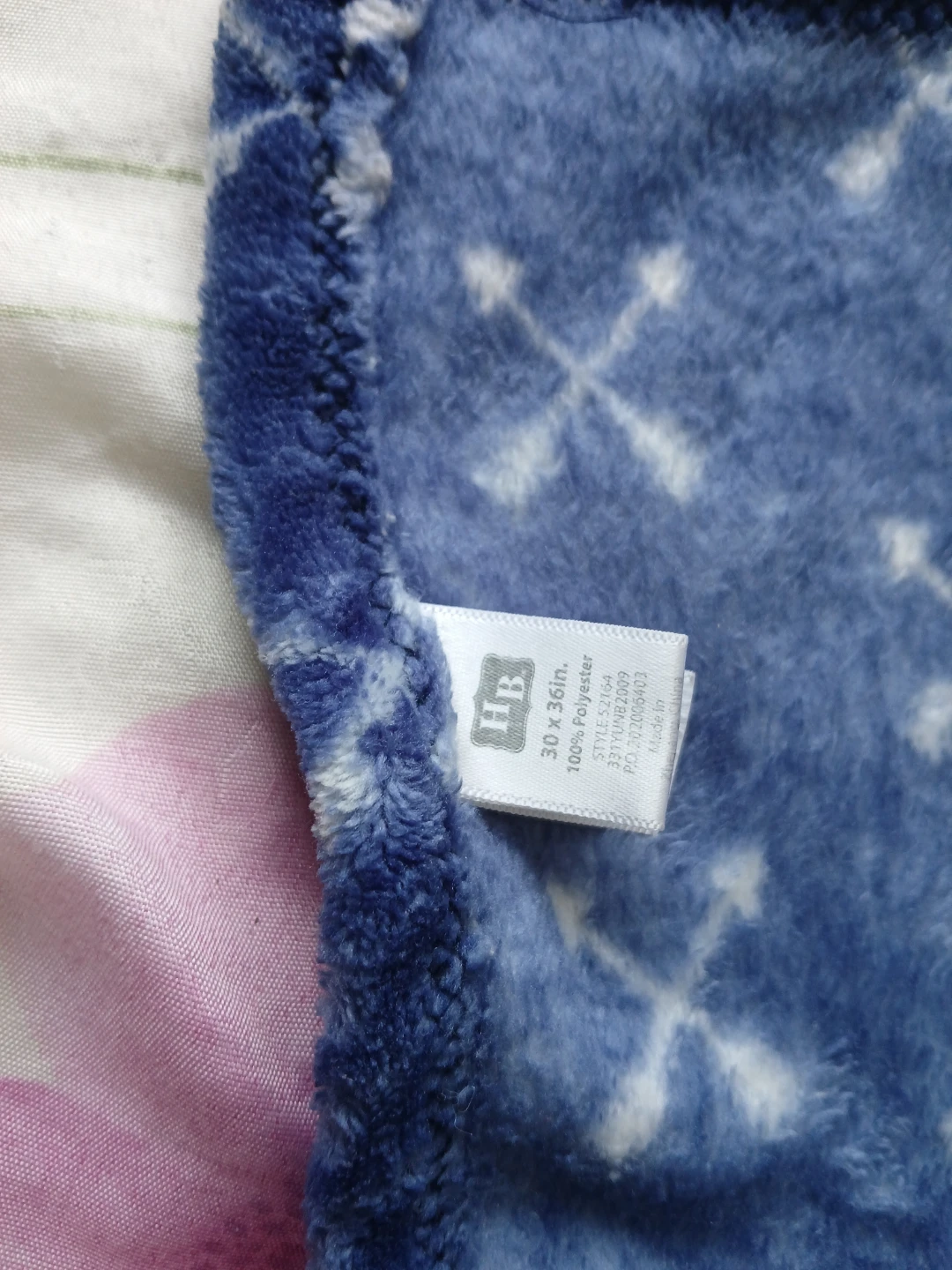 Blue Fleece Blanket with atching hedgehog - photo 3