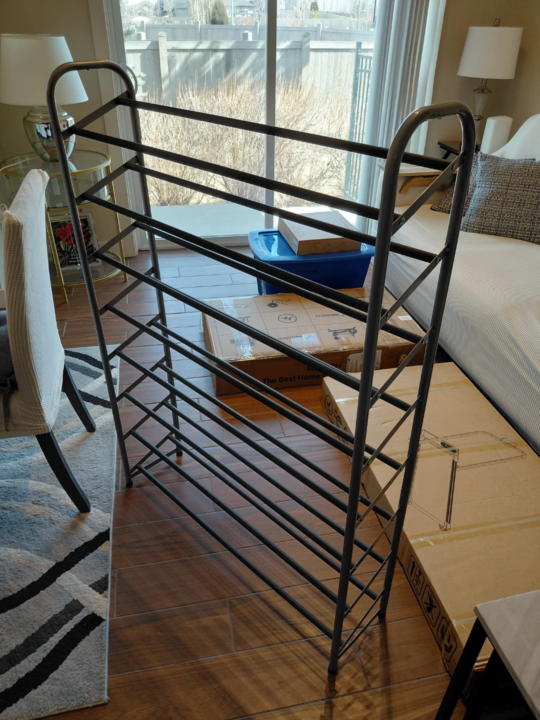 4-Tier Metal Shoe Rack