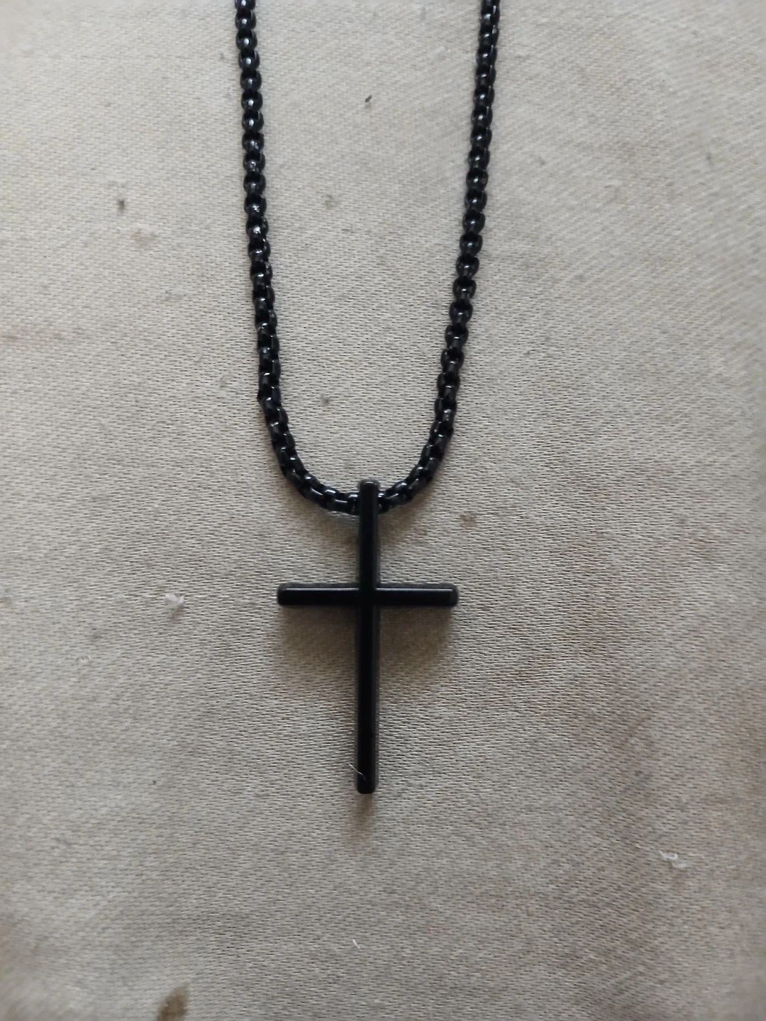 Black Cross Necklace & Bracelet Set With Smartwatch - photo 3