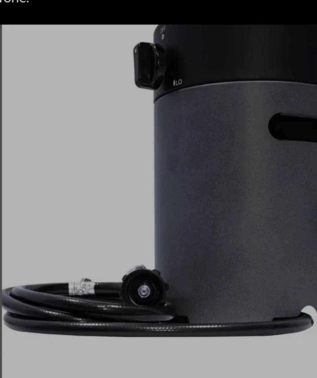 FlamePro Table-Top Patio Heater with Adapter Hose, Two Tone - photo 5