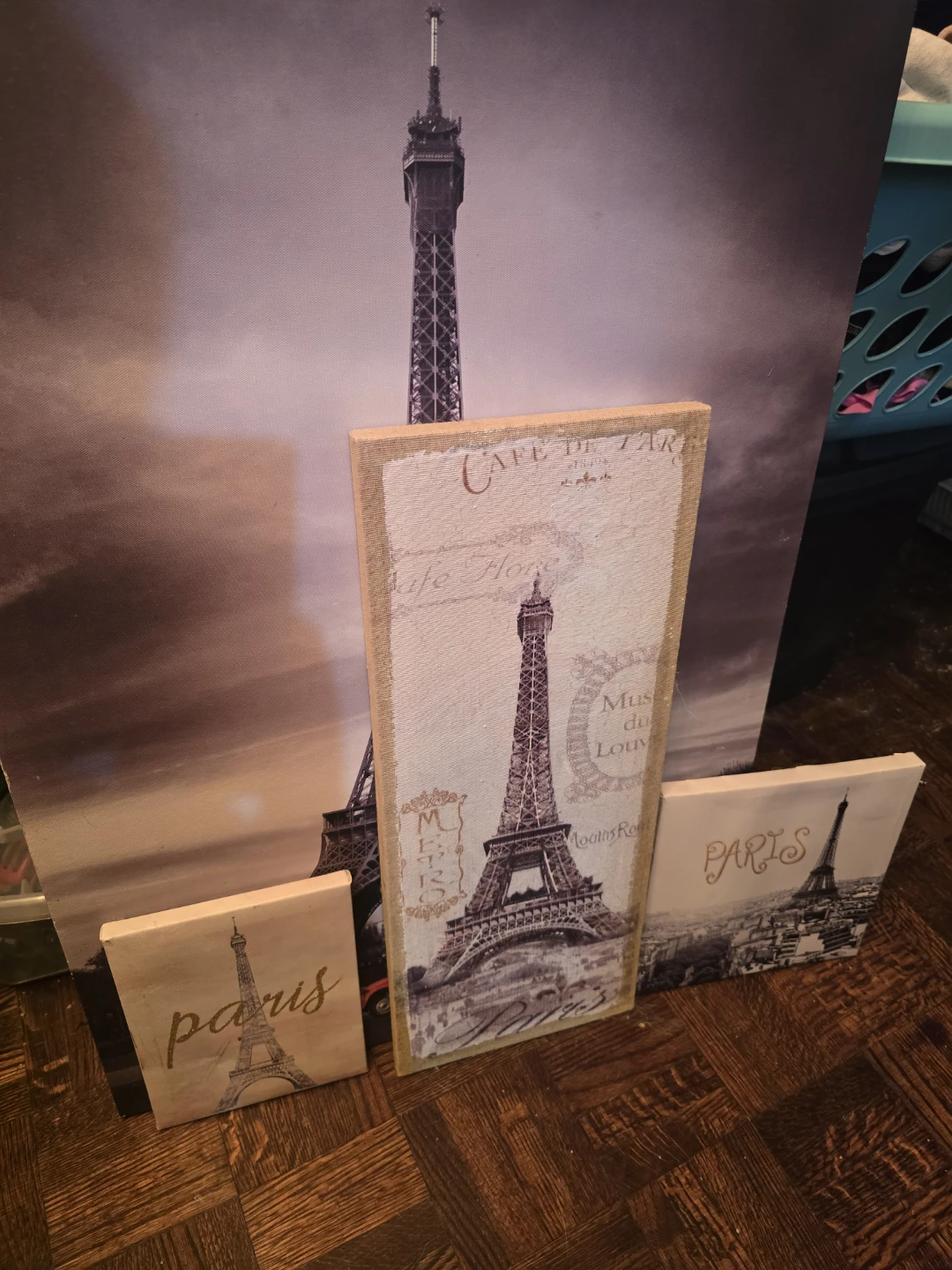 Set of 3 Eiffel Tower Wall Art Prints