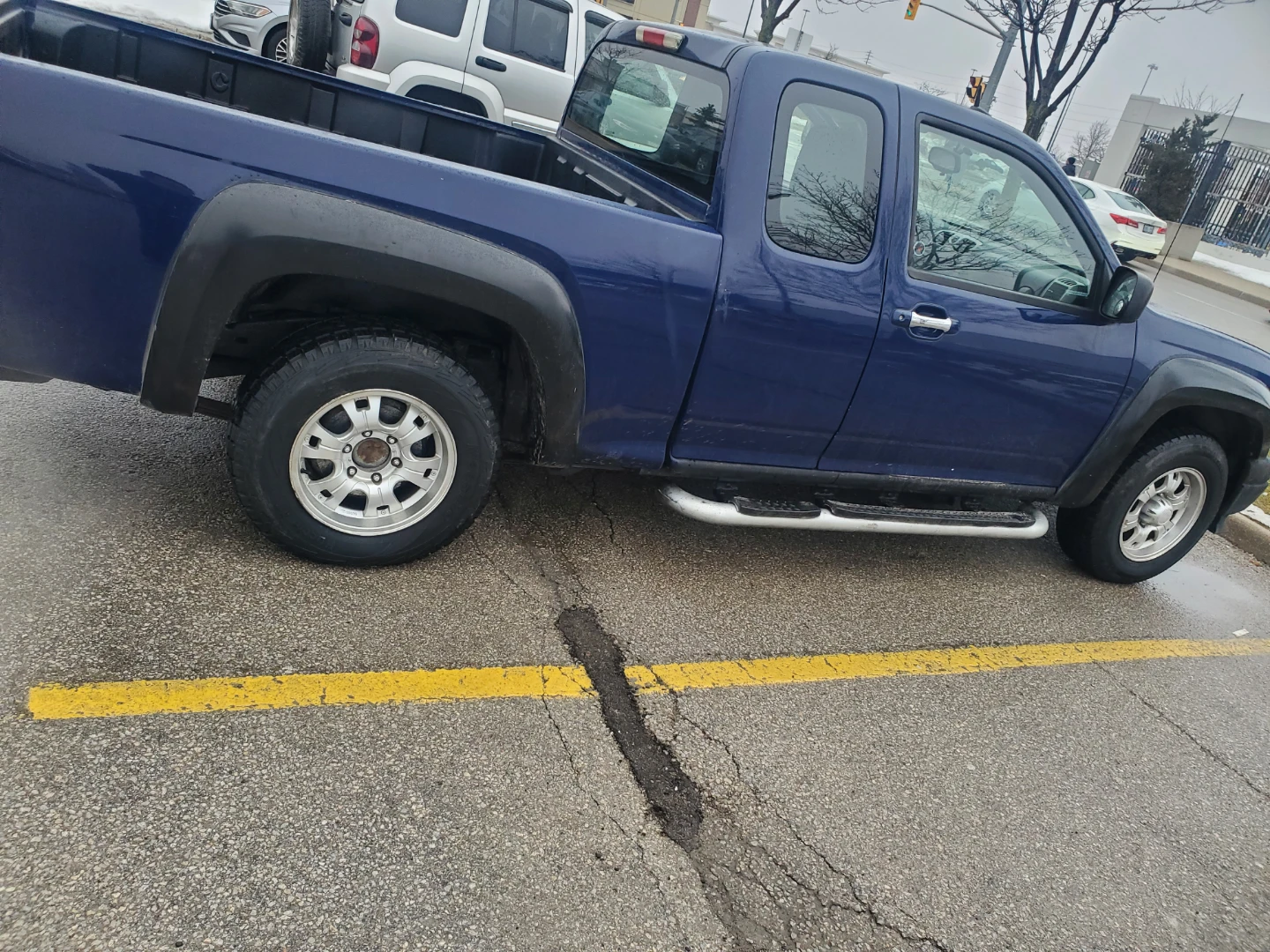 Blue GMC Pickup Truck