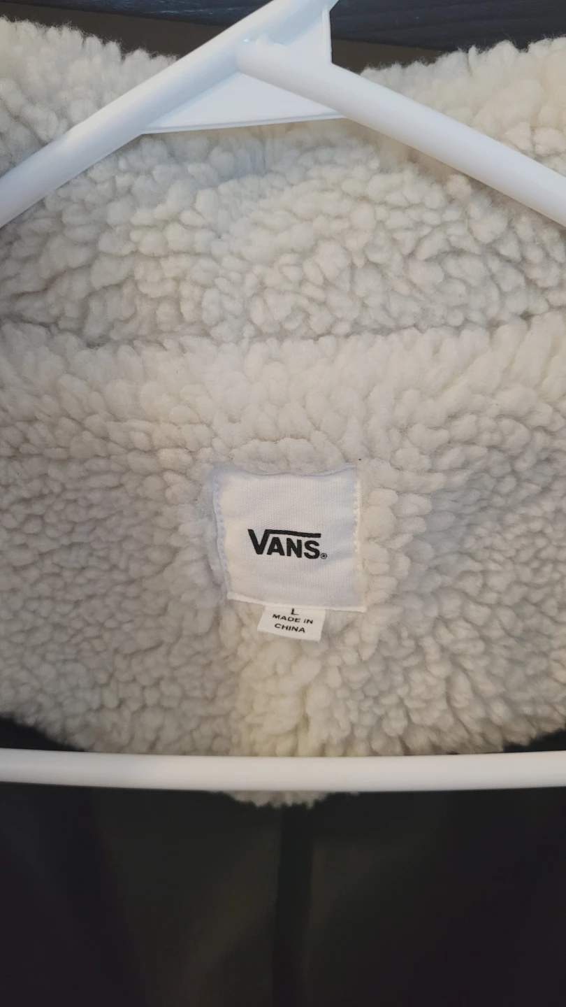 Vans Fleece Zip-Up Jacket - Cream - photo 2