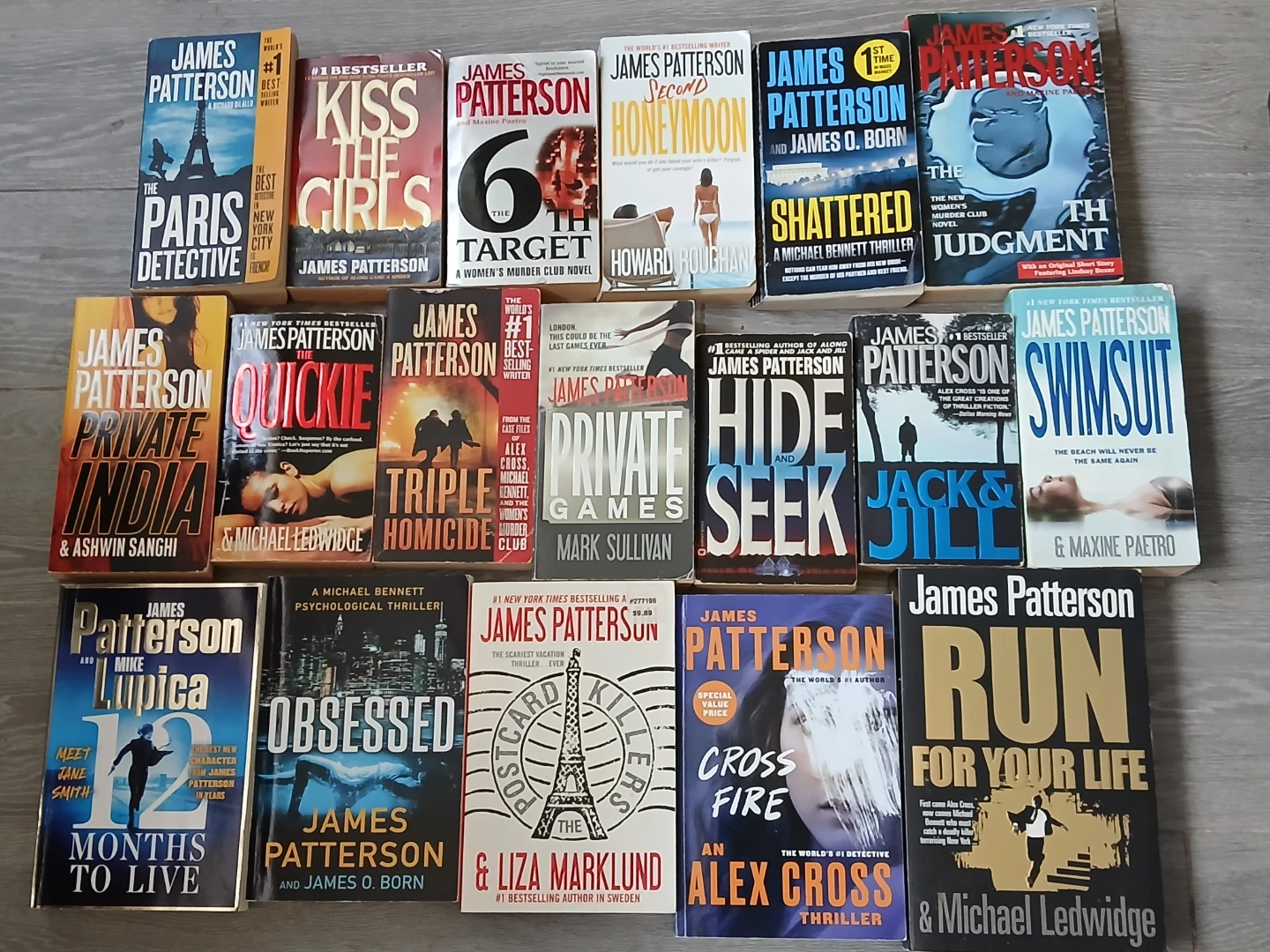 James Patterson Collection. It's available. $2.50 EACH FIRM.