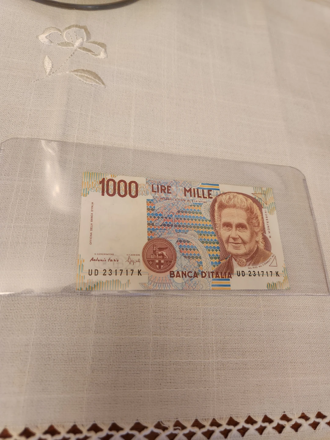 1000 Lire Italian Banknote, Classic Collectable - photo 3
