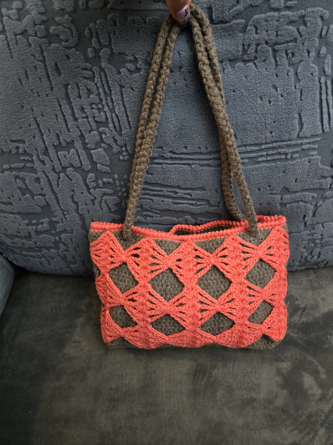 Crochet purse