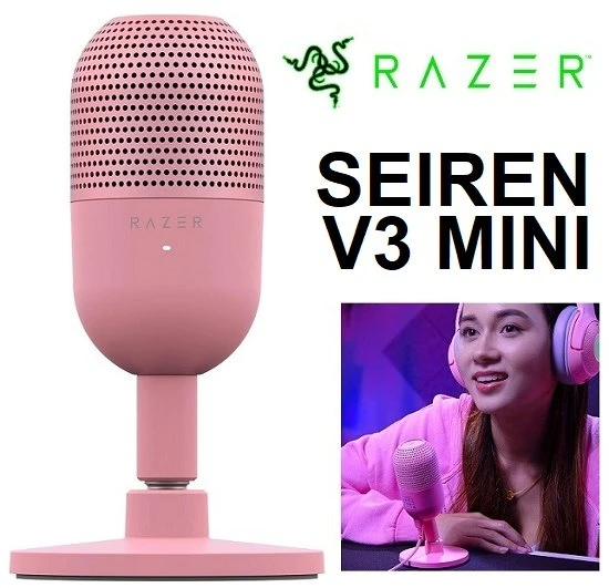 Razer Seiren V3 Mini USB Microphone: Condenser Mic 🎤🎙️🎧