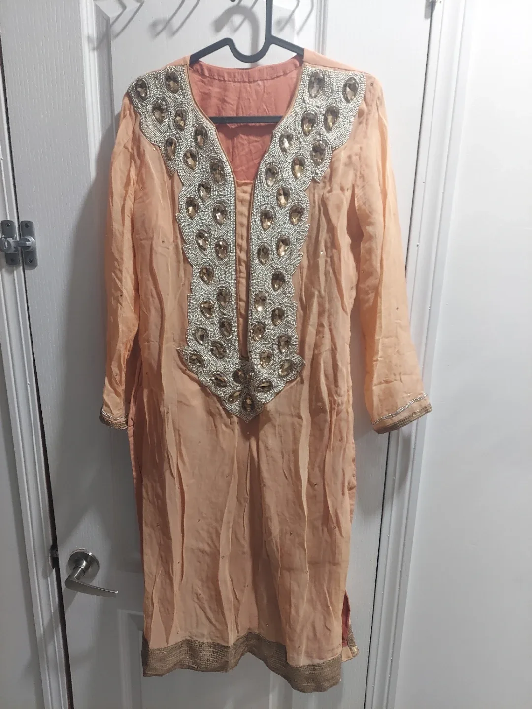 Embellished Peach Kurti