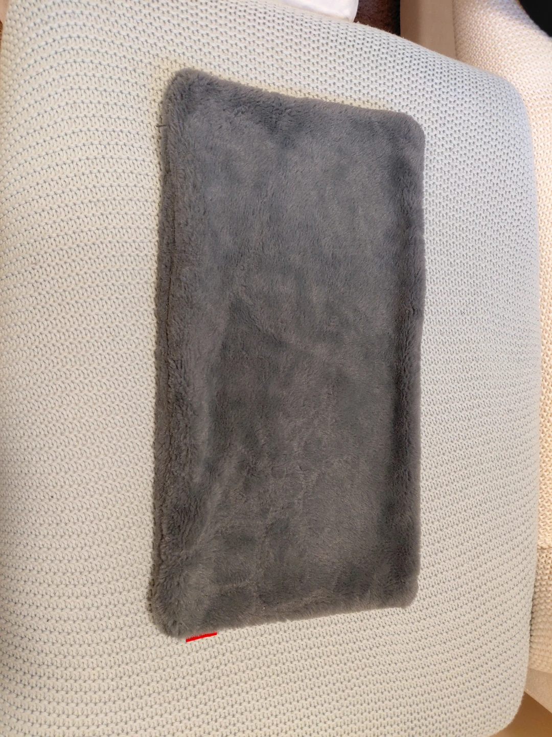 Grey Faux Fur Cushion Covers (set of 2)