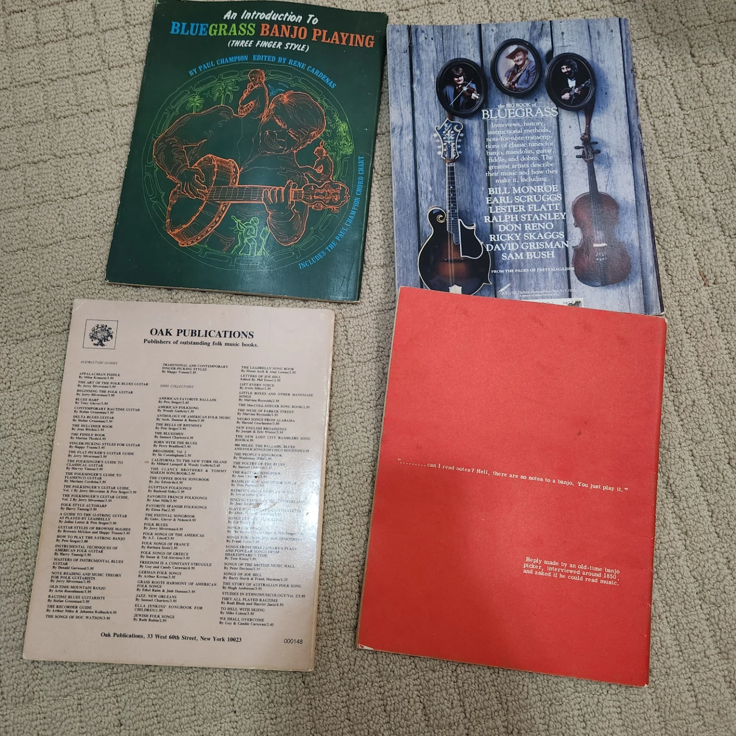 Lot of 4 Bluegrass and Banjo Playing Book & Music - photo 5