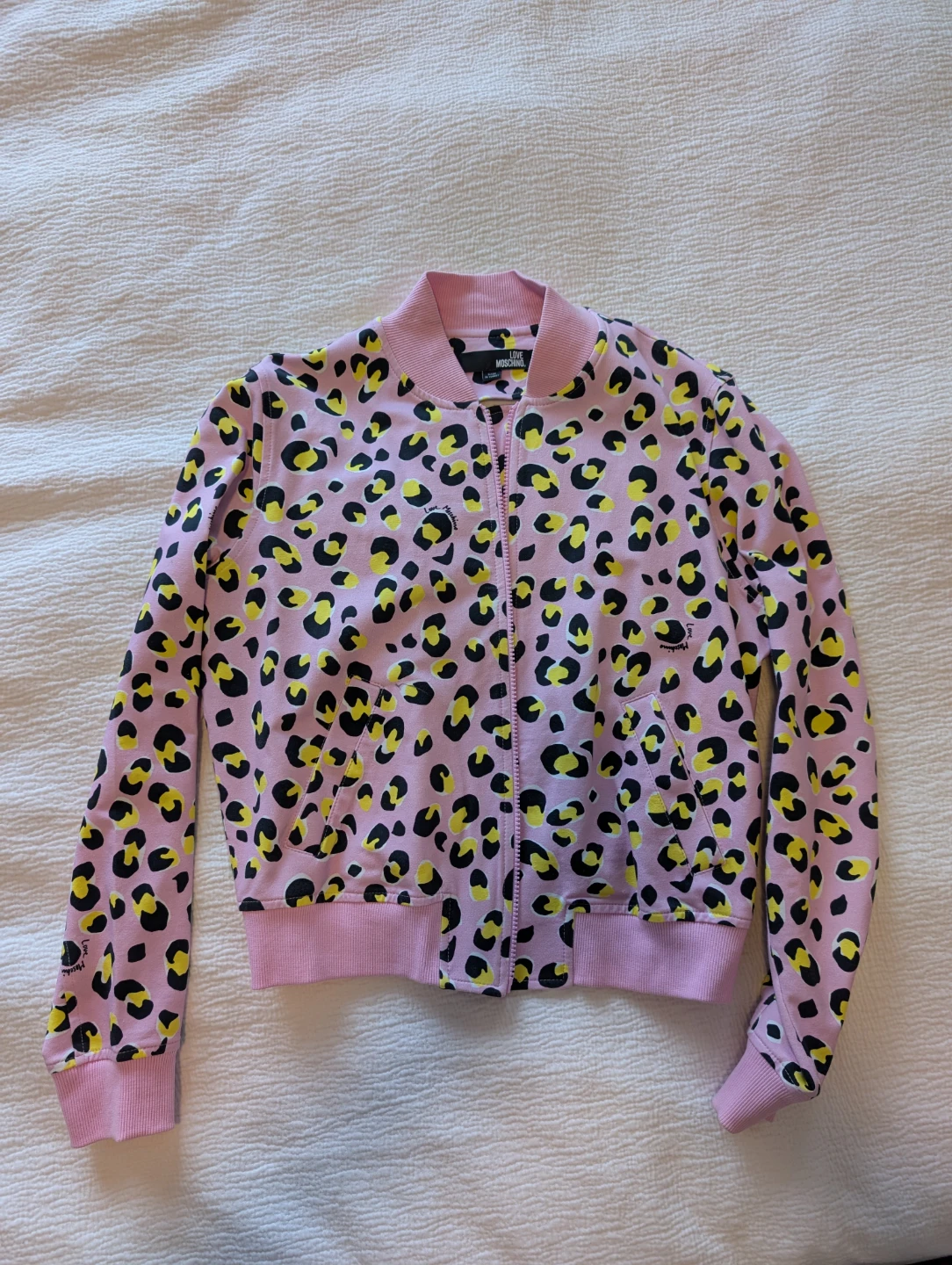 LOVE MOSCHINO Pink Leopard Print Jacket - photo 4