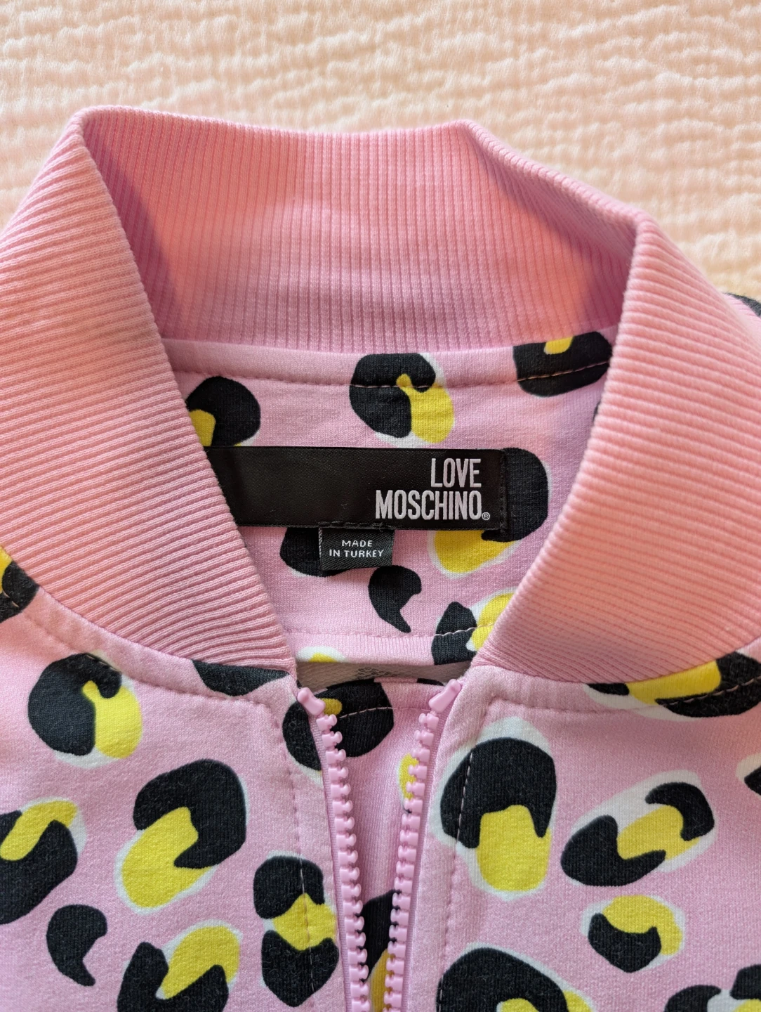 LOVE MOSCHINO Pink Leopard Print Jacket - photo 5