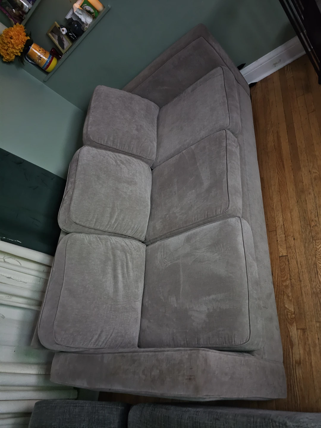 Grey Fabric 3-Seater Sofa - photo 3