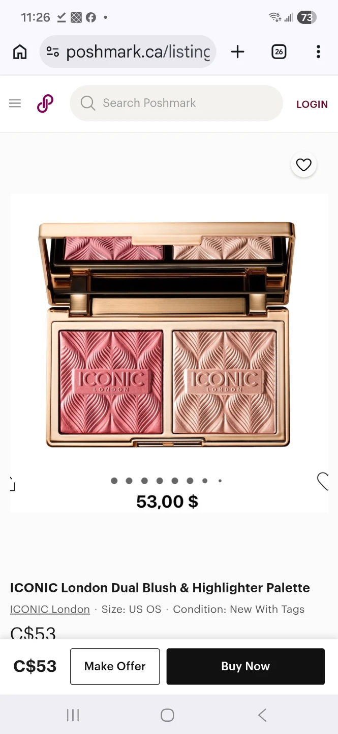 ICONIC London Dual Blush & Highlighter Palette
