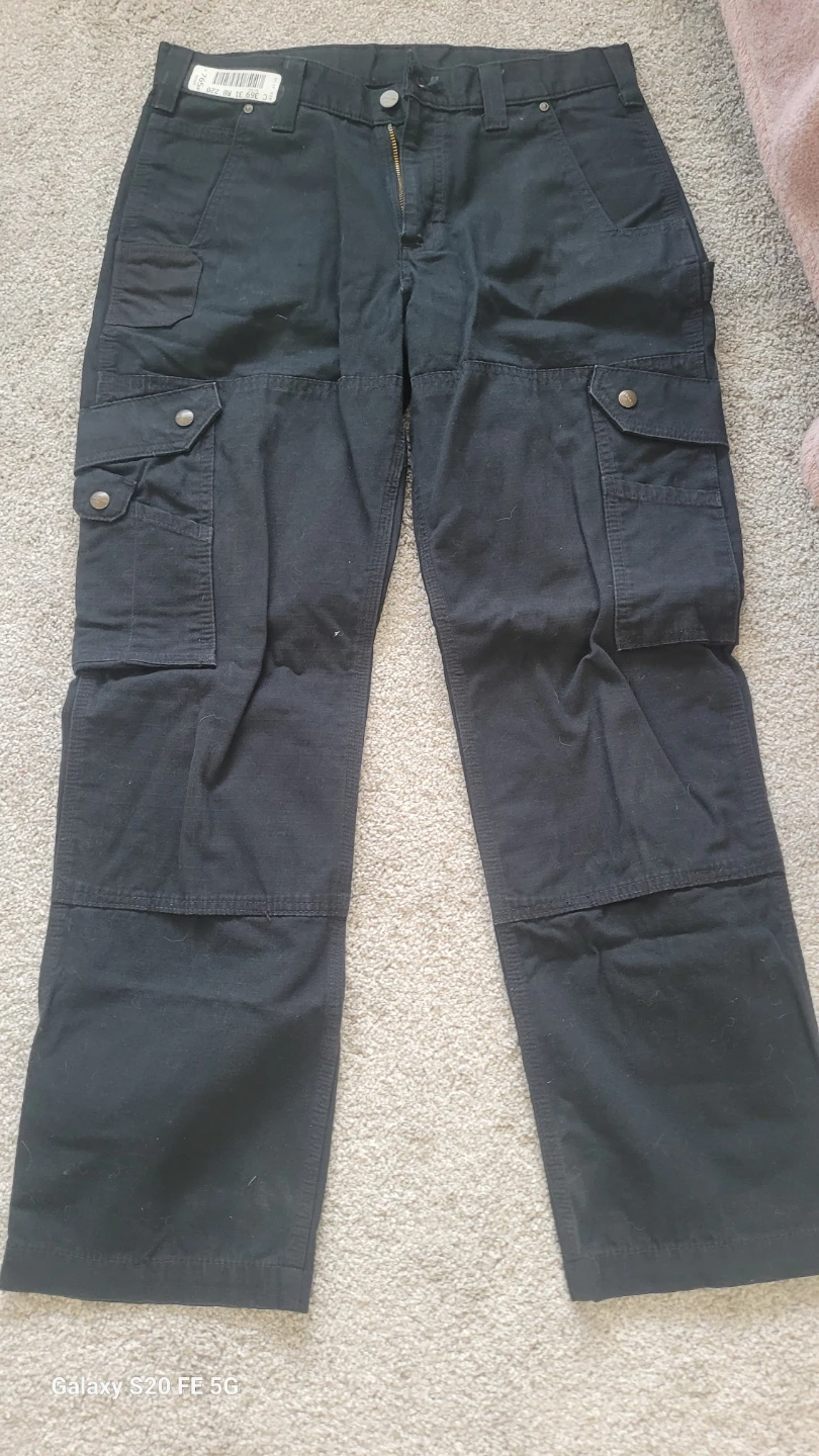 Carhartt B342-BLK Relaxed Fit Cargo Pants - Size 32x30