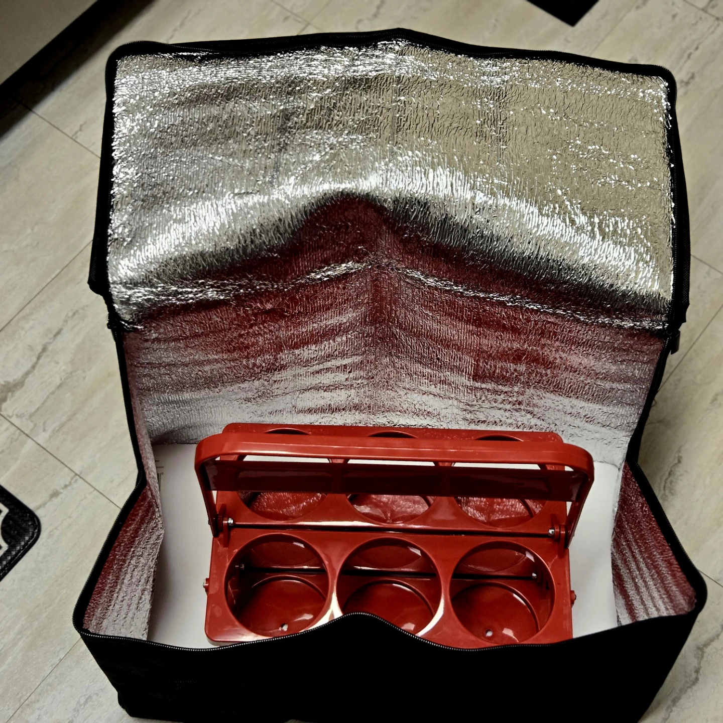 Insulated Food Delivery Bag with Cup Holder - photo 4