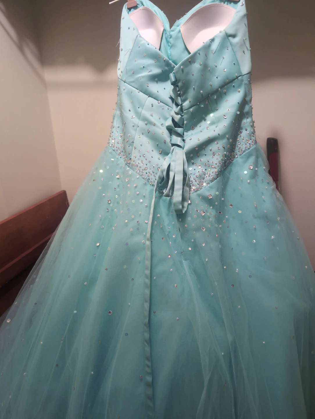 Madeline Gardner Blue Sequin Ball Gown - photo 2