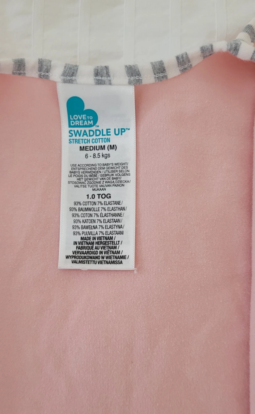 Love To Dream Swaddle Up Stretch Cotton Medium Pink - photo 4
