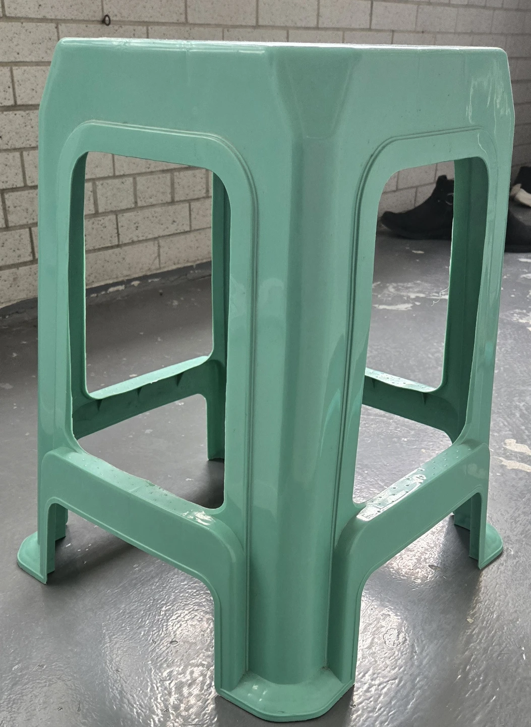 Mint Green Plastic Stool - photo 2