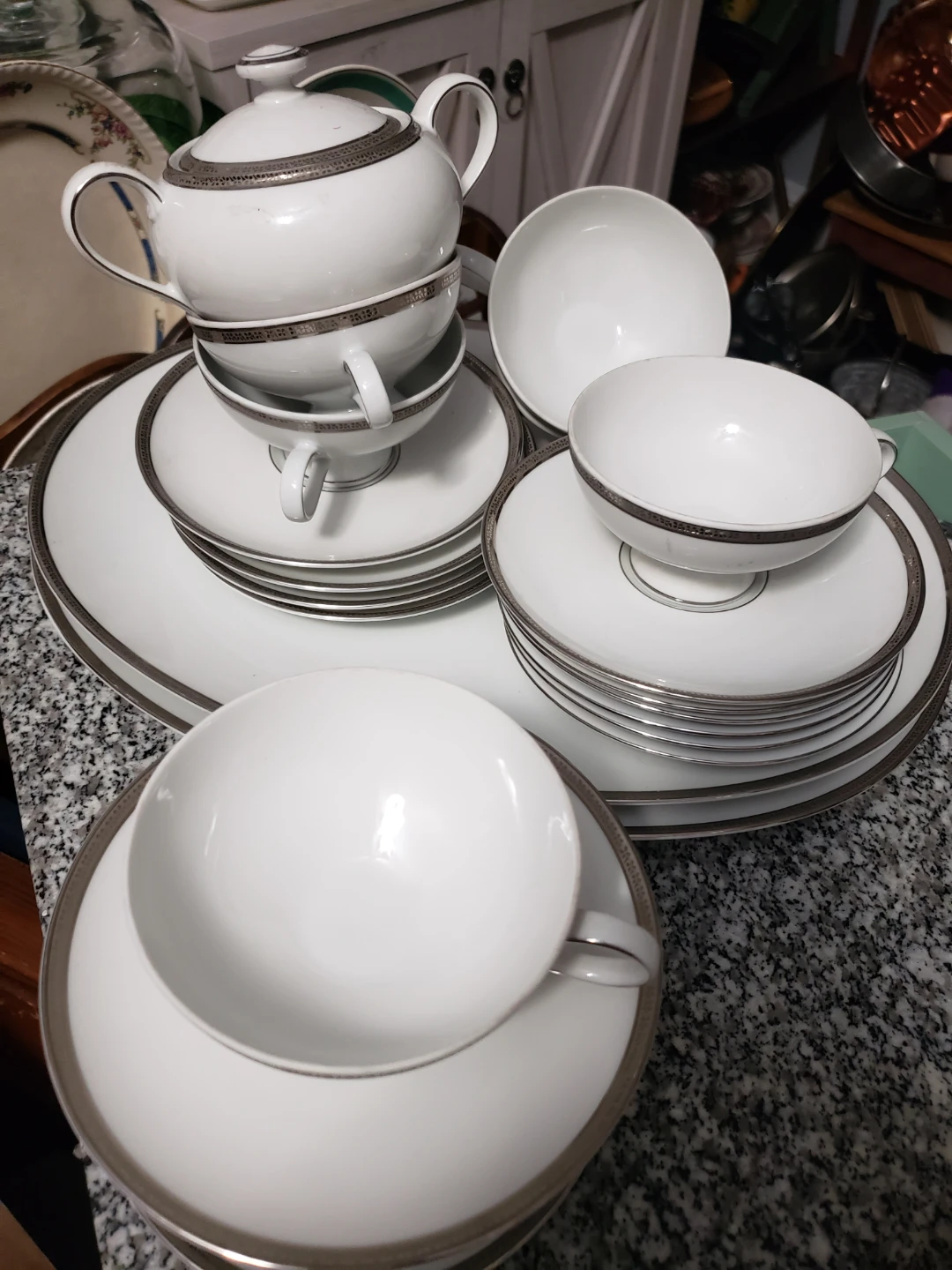 Teacups and Tray Bavaria Germany