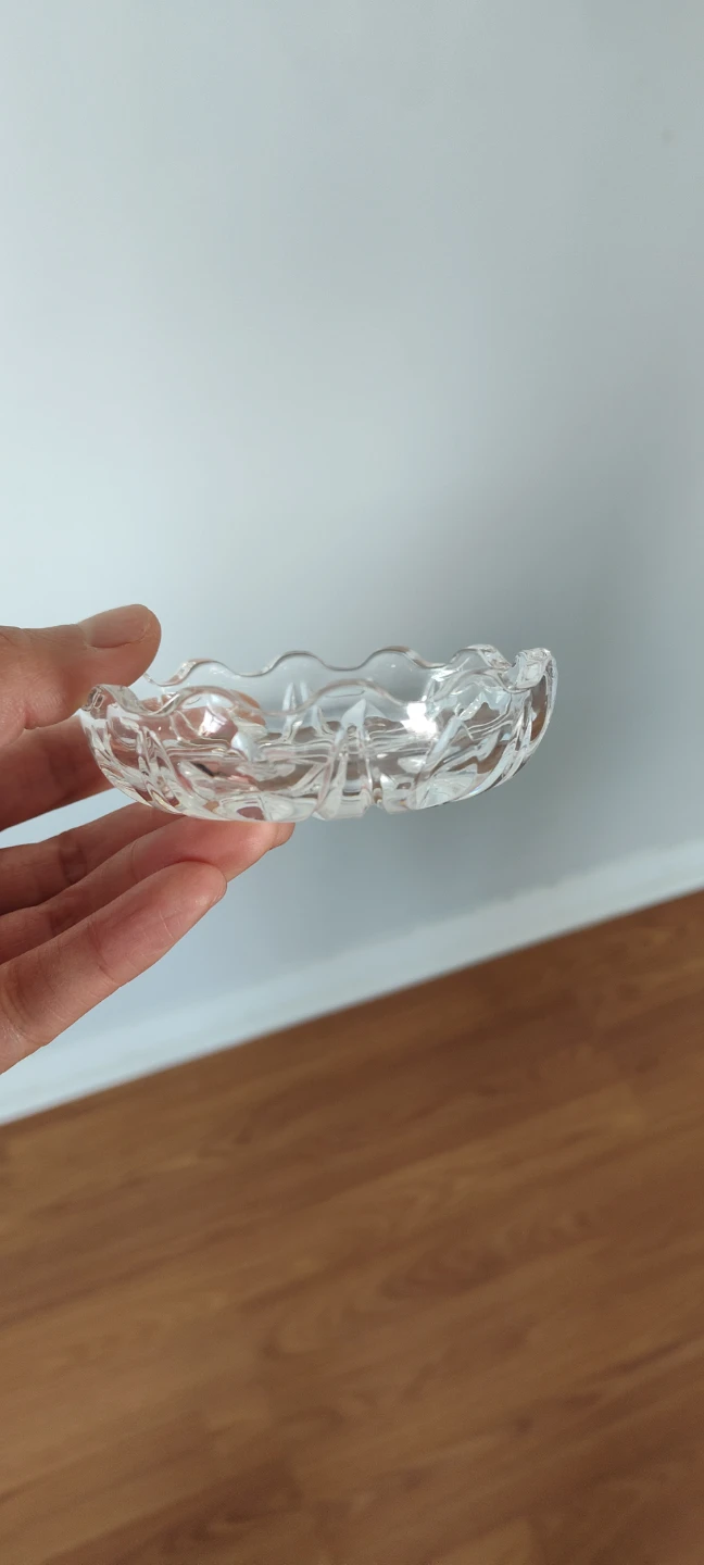 Set of 2 Clear Crystal Glass Dishes - photo 3