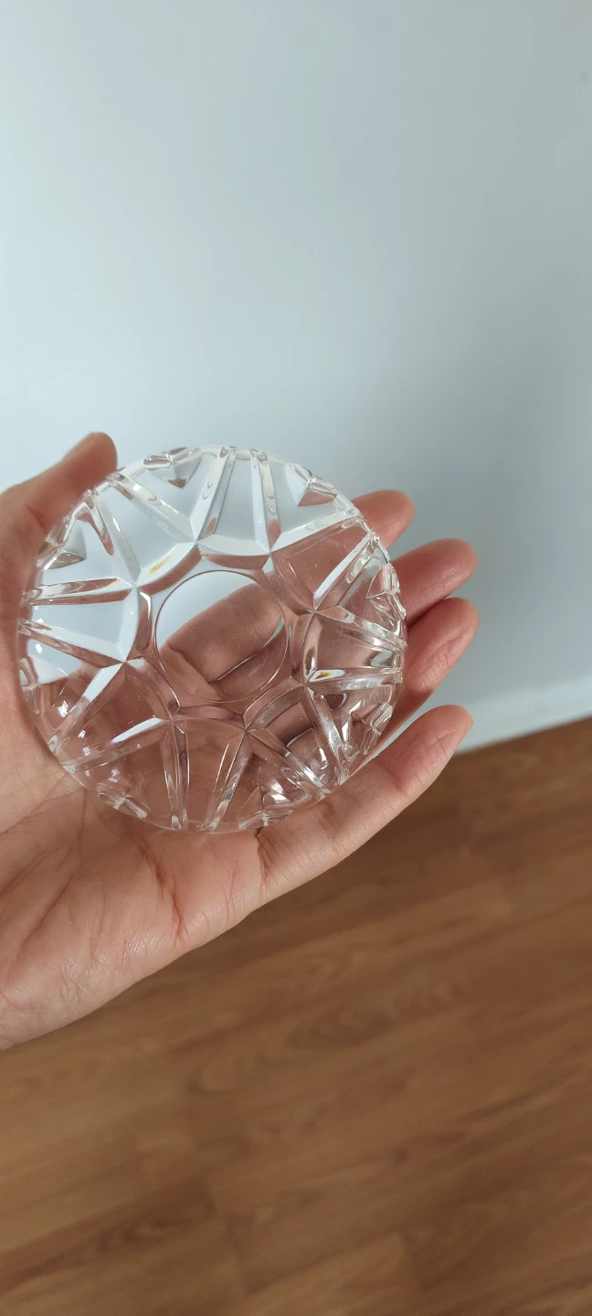Set of 2 Clear Crystal Glass Dishes - photo 4