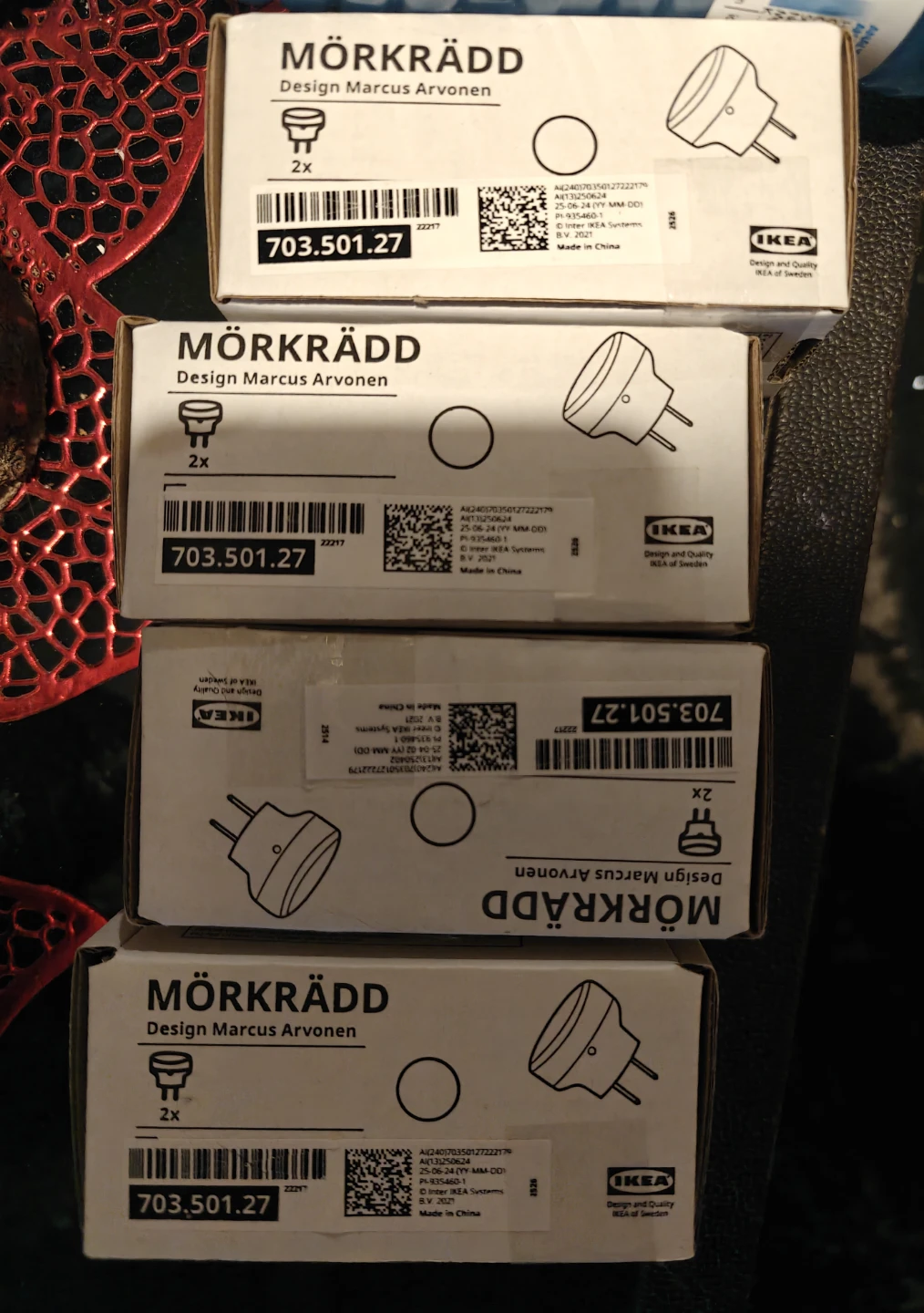 IKEA MÖRKRÄDD Plug Adapter 2-Pack - photo 2