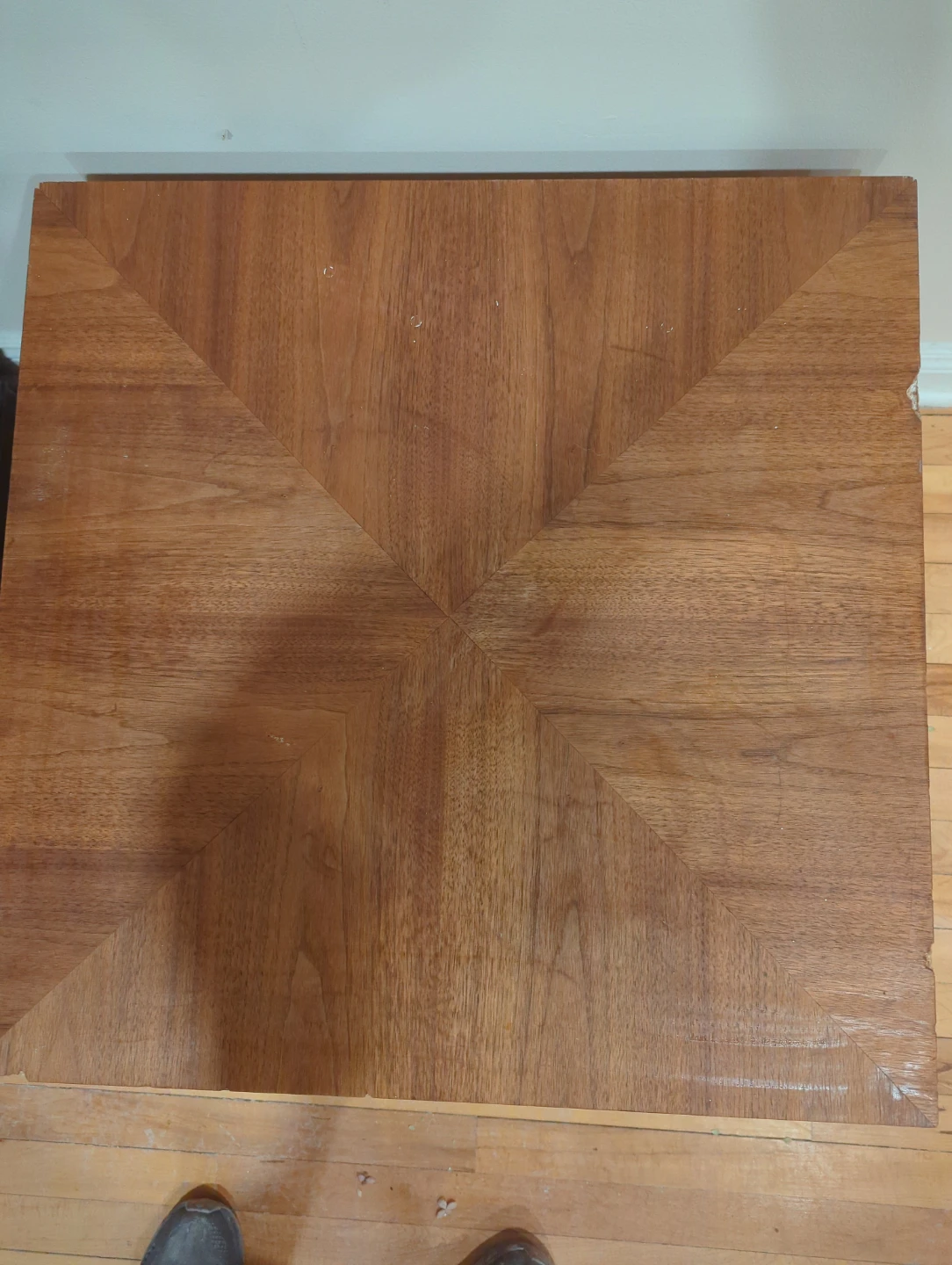 Vintage Wood Side Table - photo 3