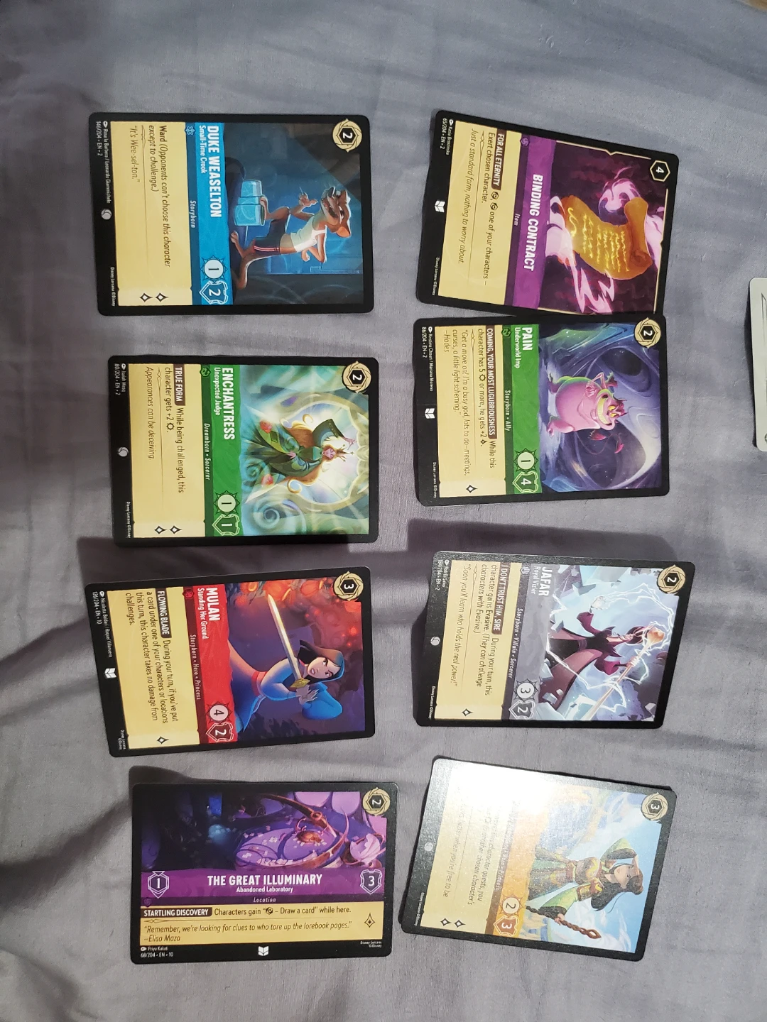 Disney Villains Set of Disney Lorcana TCG Cards - photo 5