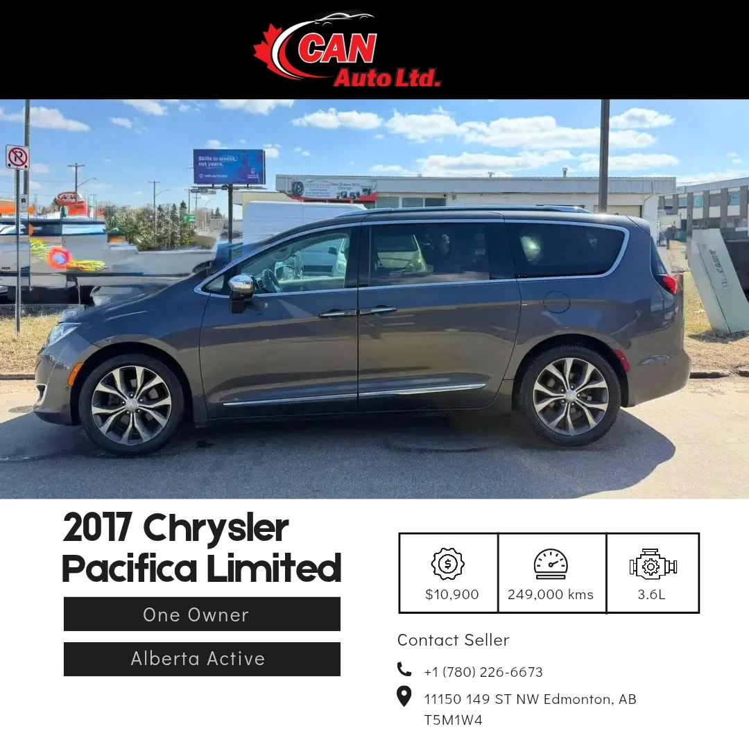 2017 Chrysler PACIFICA LIMITED - FULLY LOADED