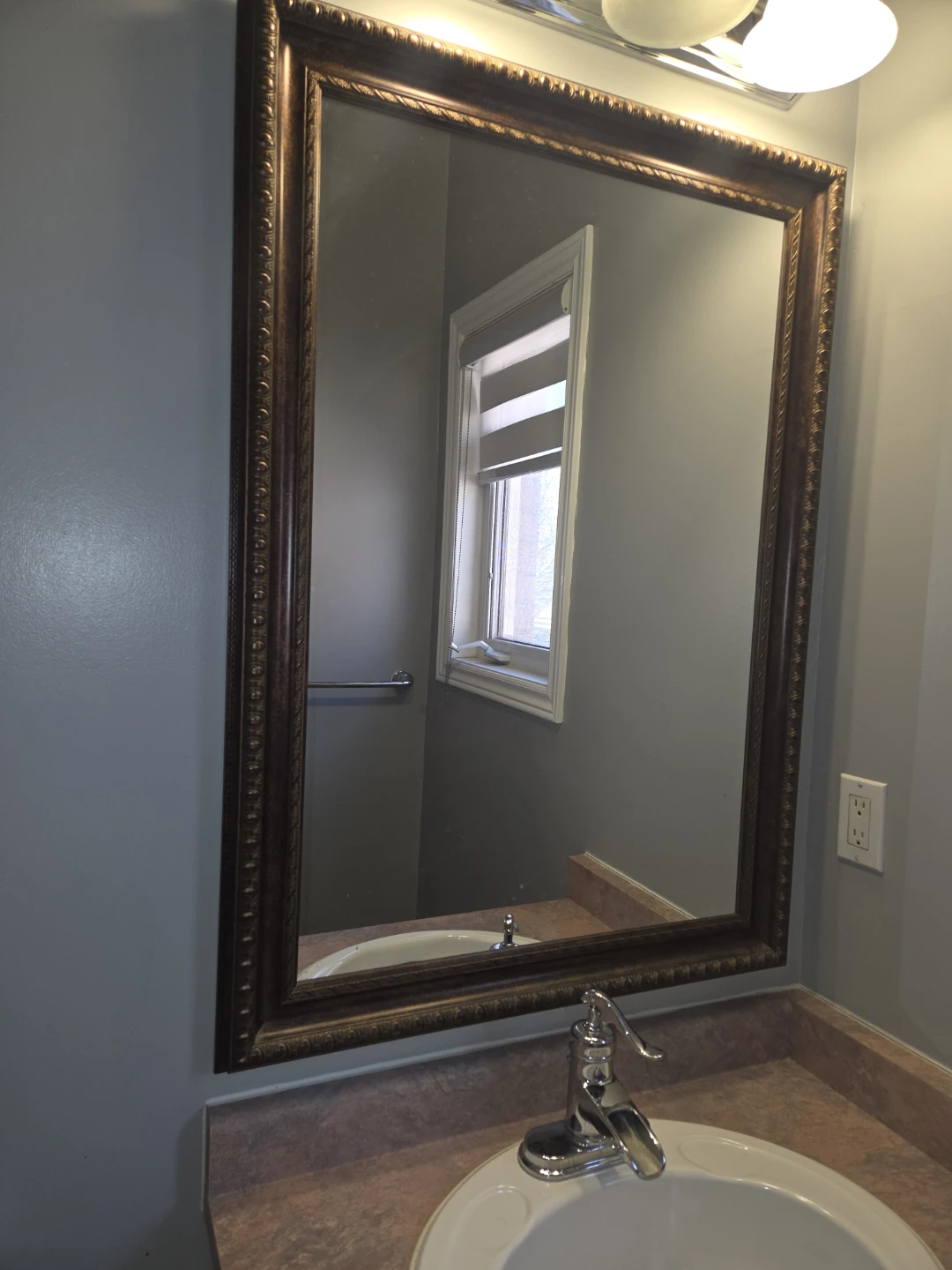 Ornate Framed Bathroom Mirror - photo 2