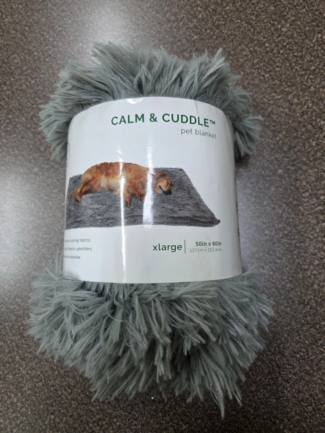 Calm & Cuddle XL Pet Blanket - Gray
