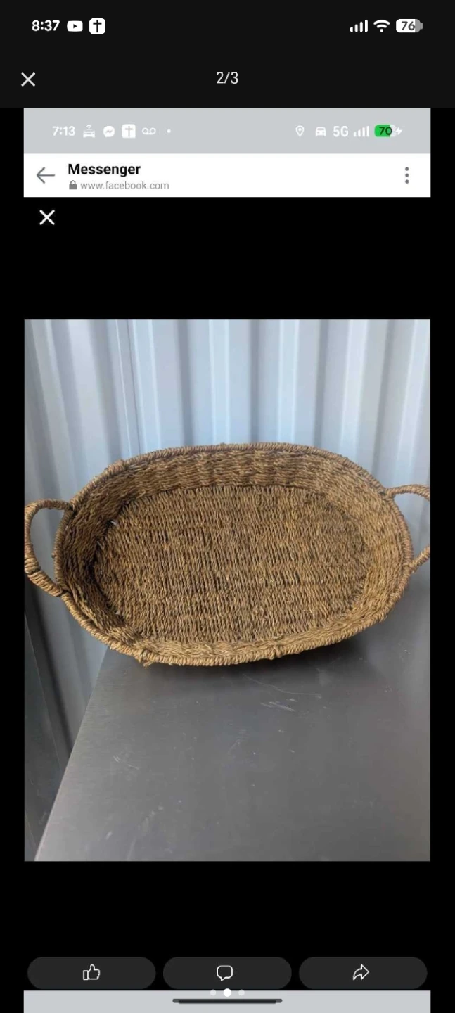 Set of 5 Assorted Wicker Baskets - photo 4