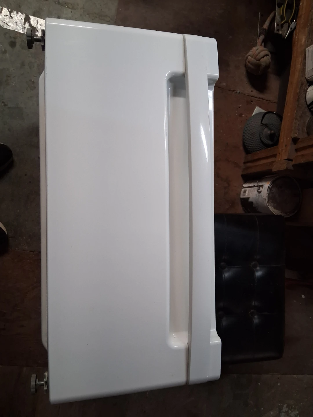 White Laundry Pedestal Drawer - photo 2