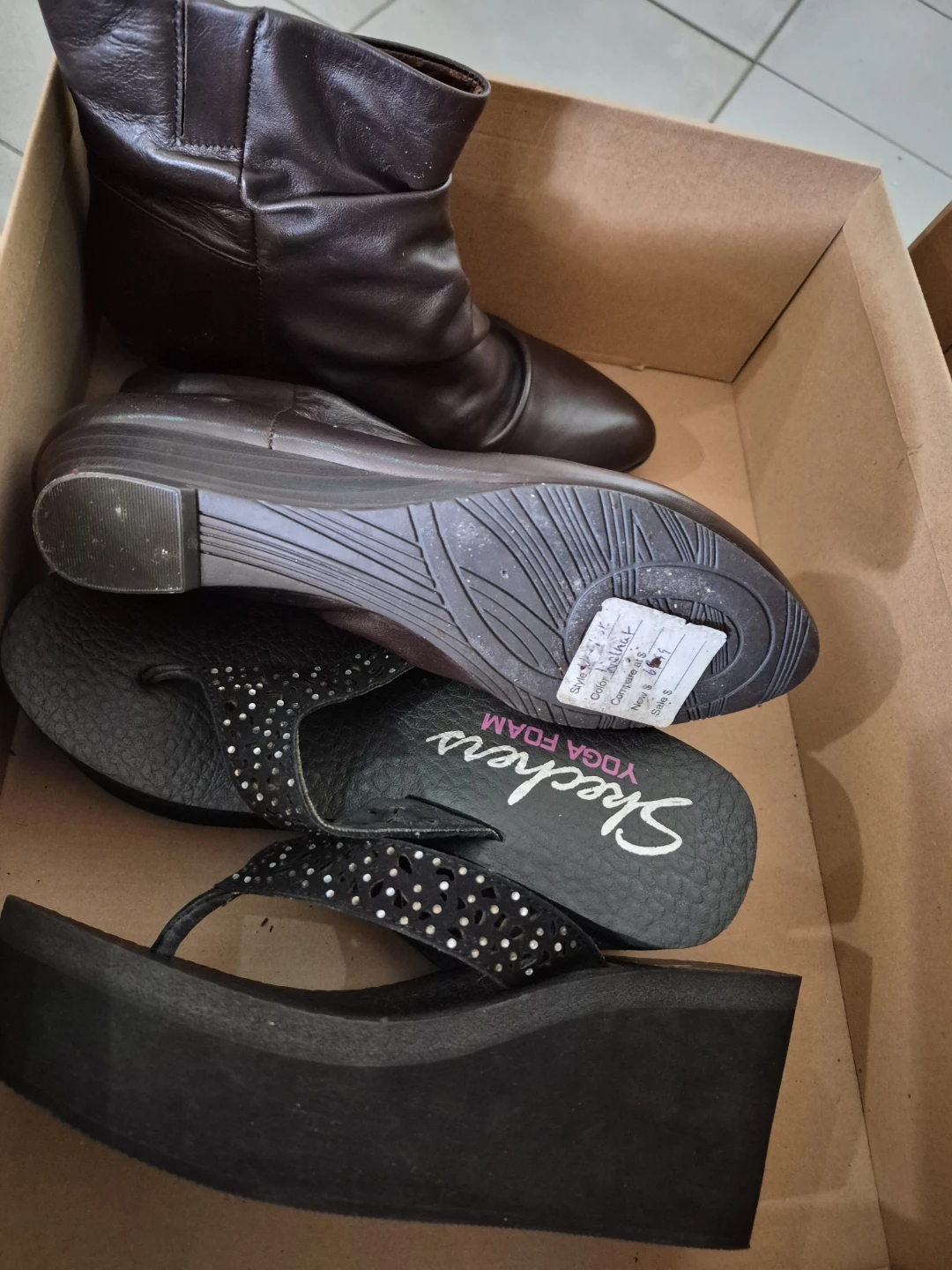 Black Studded Ankle Boots Size 35 - photo 3