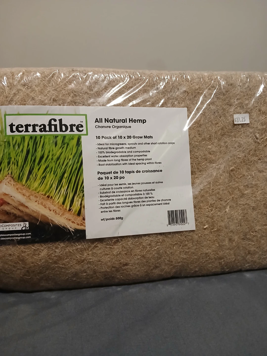 TerraFibre All Natural Hemp Grow Mats (10 Pack) - photo 2