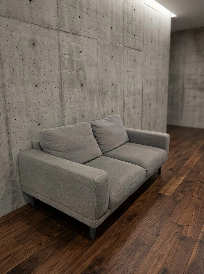 Grey Fabric Loveseat Sofa (free delivery) - photo 2