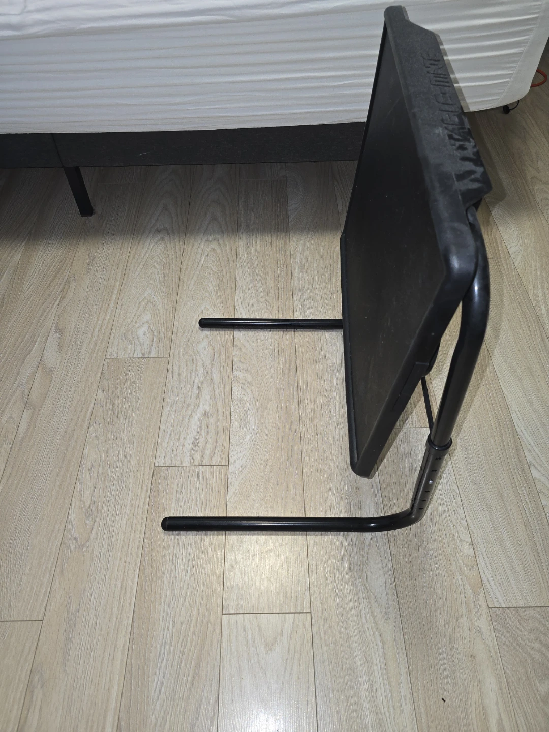 Black Adjustable TV Tray Table with Cup Holder - photo 4