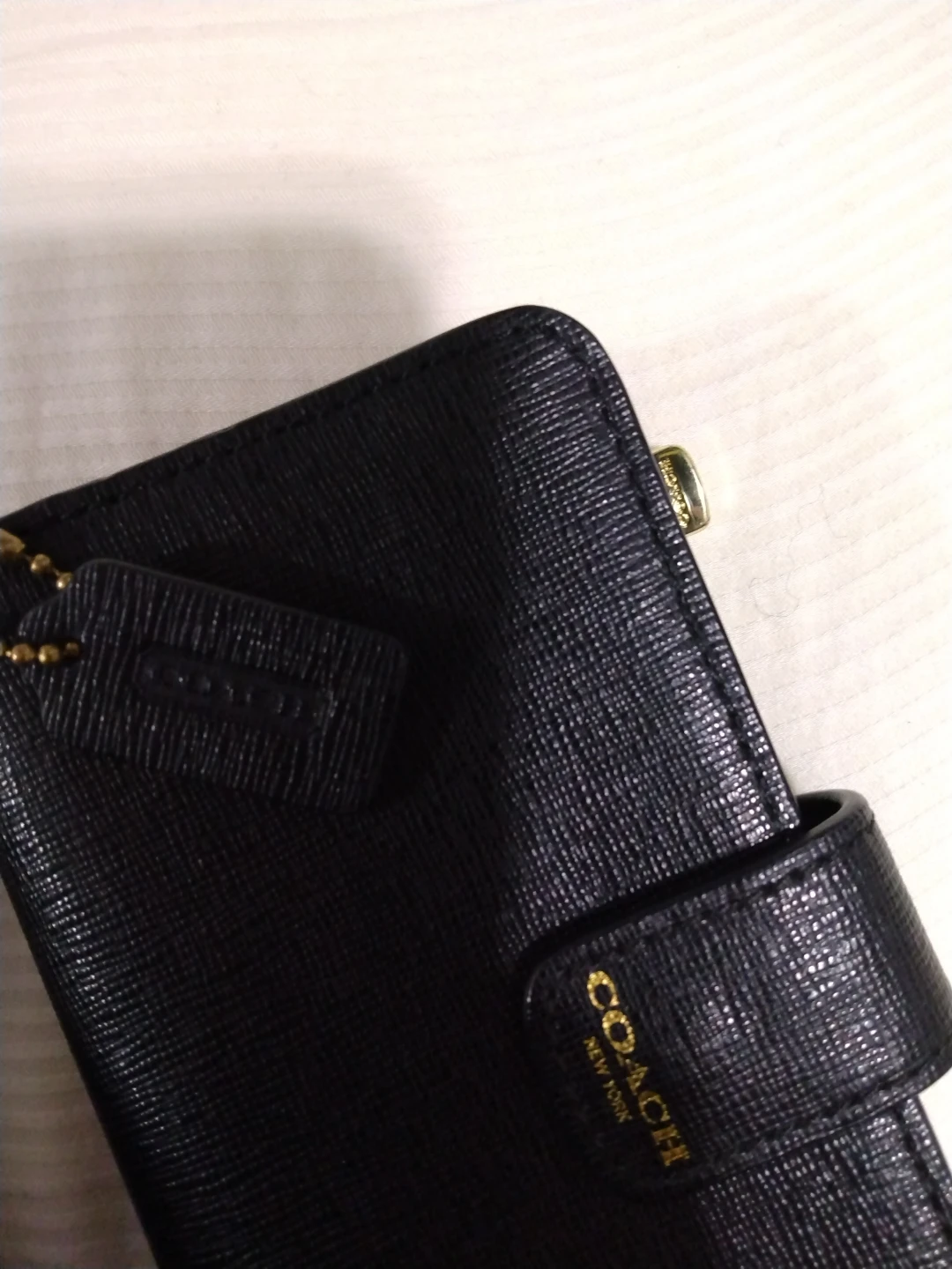 Coach Black Leather Wristlet Wallet - photo 4