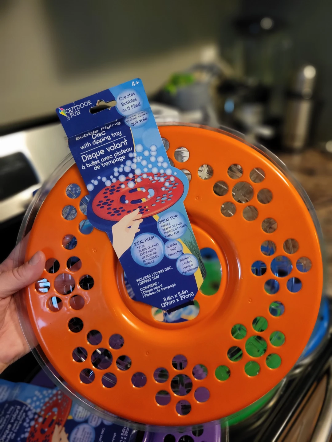 Outdoor Fun Flying Disc with Dipping Tray