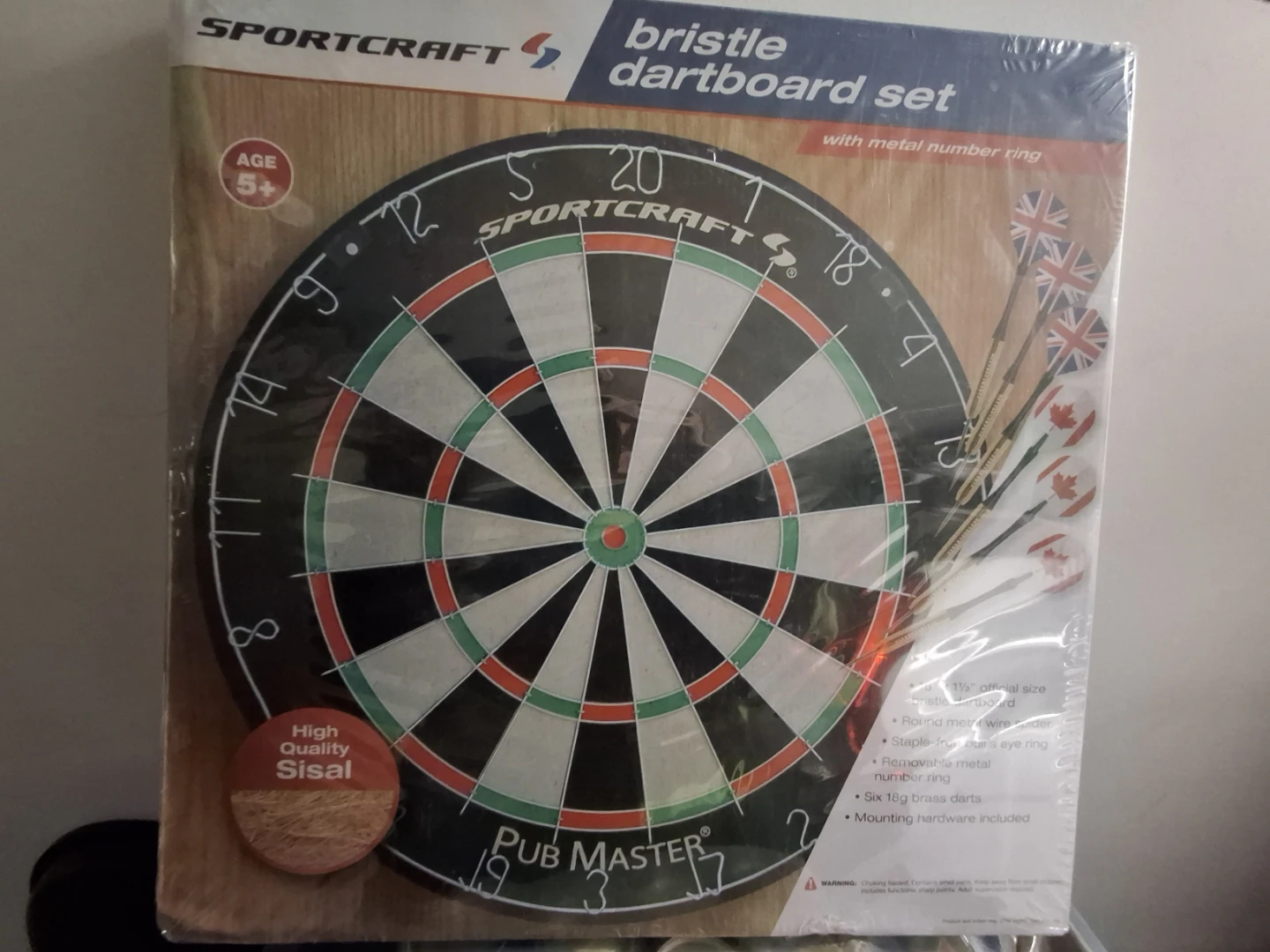Sportcraft Bristle Dartboard Set with 6 Darts - photo 2