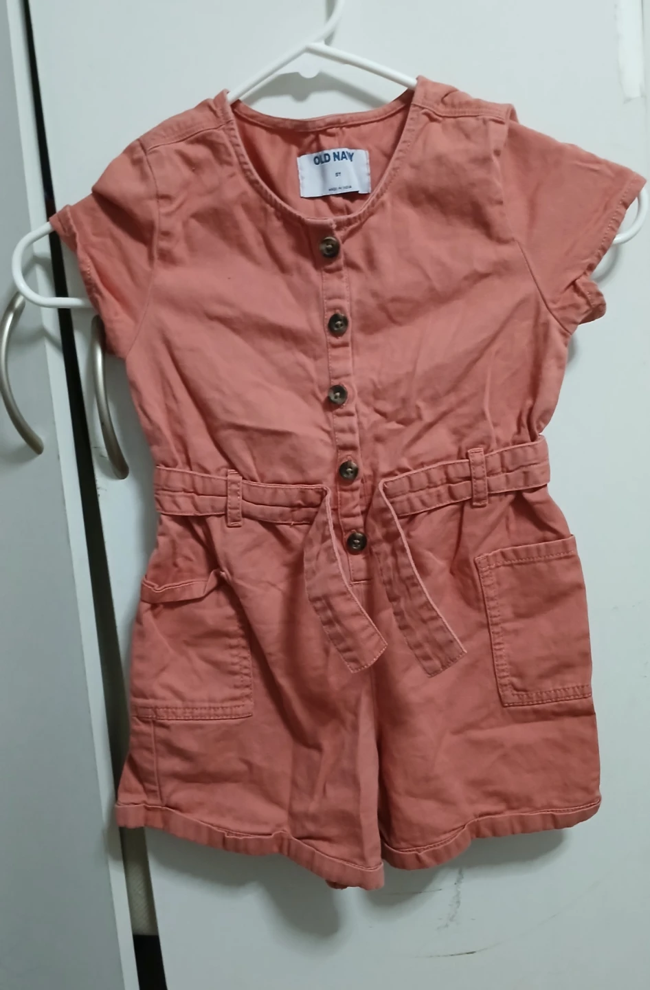 Old Navy Girls' Size 5  Button-Front Romper - photo 4