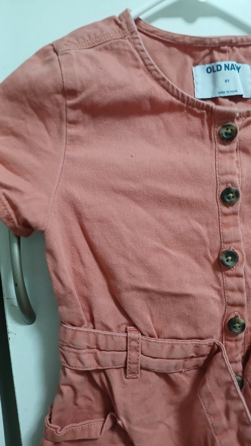 Old Navy Girls' Size 5  Button-Front Romper - photo 5