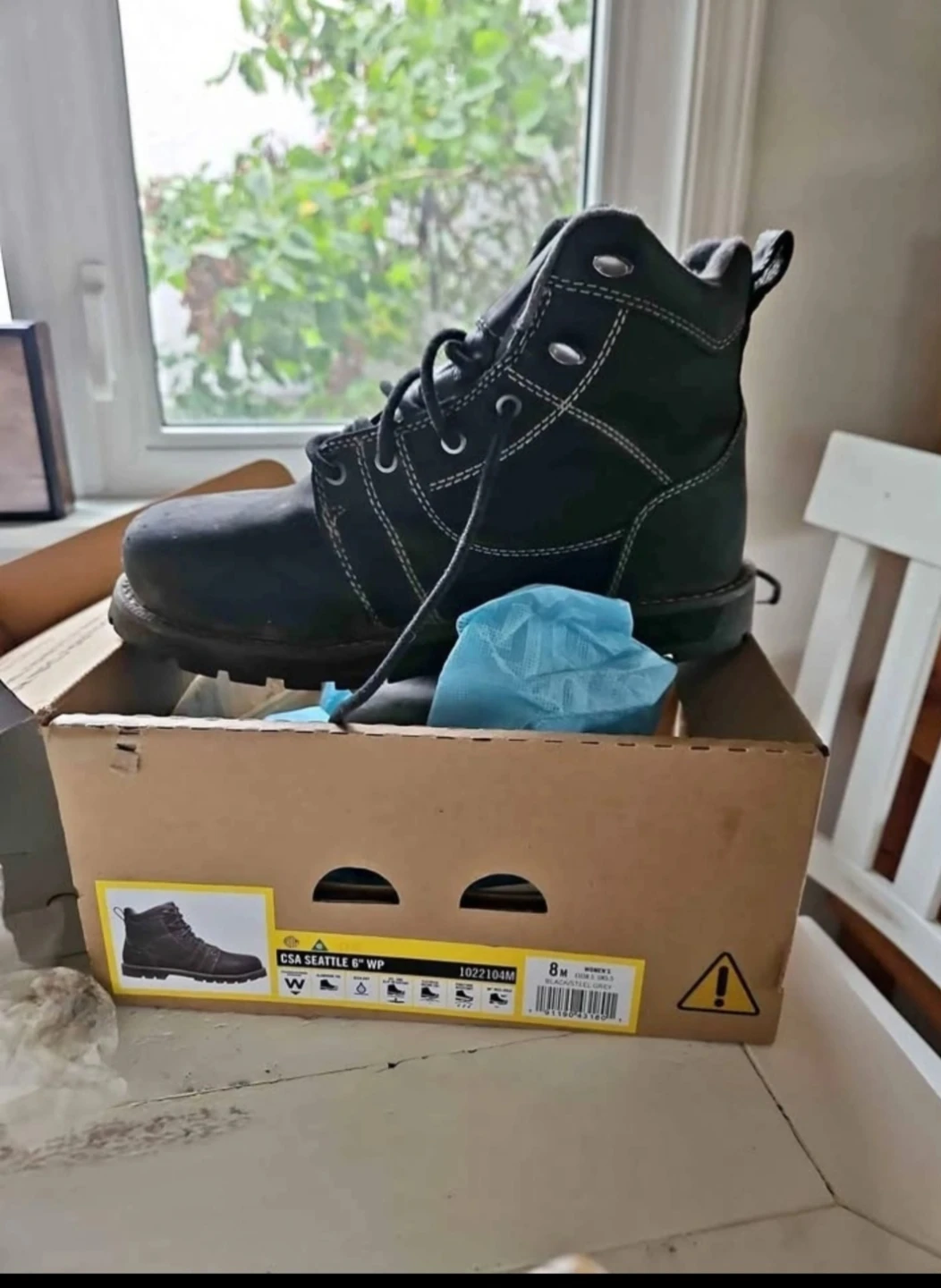 CSA Seattle 6" WP Work Boots Size 8M