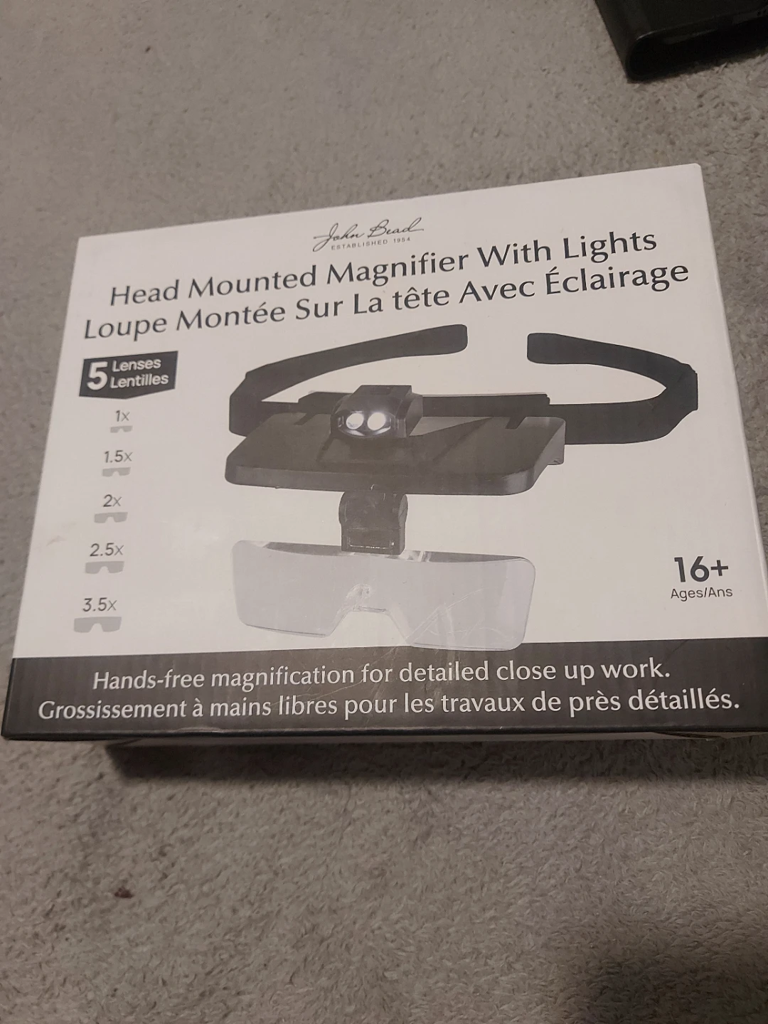 *HEAD MOUNTED MAGNIFIER WITH LIGHTS & 5 LENSES* - photo 2
